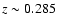 $z\sim0.285$