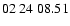 $ 02\ 24\ 08.51$