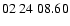 $ 02\ 24\ 08.60$