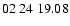 $ 02\ 24\ 19.08$