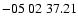 $ -05\ 02\ 37.21$