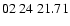 $ 02\ 24\ 21.71$