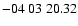 $ -04\ 03\ 20.32$