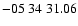 $ -05\ 34\ 31.06$