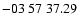 $ -03\ 57\ 37.29$