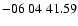 $ -06\ 04\ 41.59$