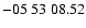 $ -05\ 53\ 08.52$