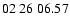 $ 02\ 26\ 06.57$