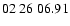 $ 02\ 26\ 06.91$