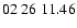 $ 02\ 26\ 11.46$