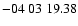 $ -04\ 03\ 19.38$