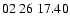 $ 02\ 26\ 17.40$