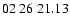 $ 02\ 26\ 21.13$