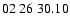 $ 02\ 26\ 30.10$