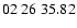 $ 02\ 26\ 35.82$
