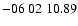 $ -06\ 02\ 10.89$