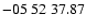 $ -05\ 52\ 37.87$