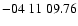 $ -04\ 11\ 09.76$