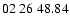 $ 02\ 26\ 48.84$