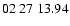 $ 02\ 27\ 13.94$