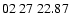 $ 02\ 27\ 22.87$