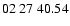 $ 02\ 27\ 40.54$