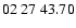 $ 02\ 27\ 43.70$