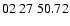 $ 02\ 27\ 50.72$