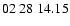 $ 02\ 28\ 14.15$