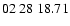 $ 02\ 28\ 18.71$