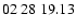 $ 02\ 28\ 19.13$