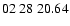 $ 02\ 28\ 20.64$