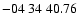 $ -04\ 34\ 40.76$