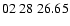 $ 02\ 28\ 26.65$