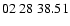 $ 02\ 28\ 38.51$