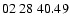 $ 02\ 28\ 40.49$