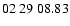 $ 02\ 29\ 08.83$
