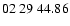 $ 02\ 29\ 44.86$
