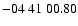 $ -04\ 41\ 00.80$