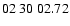 $ 02\ 30\ 02.72$