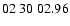 $ 02\ 30\ 02.96$