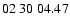 $ 02\ 30\ 04.47$