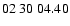 $ 02\ 30\ 04.40$