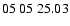 $ 05 \ 05 \ 25.03$