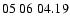$ 05 \ 06 \ 04.19$