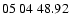 $ 05 \ 04 \ 48.92$
