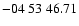 $-04\ 53\ 46.71$