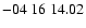$-04\ 16\ 14.02$