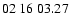 $ 02\ 16\ 03.27$