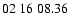$ 02\ 16\ 08.36$